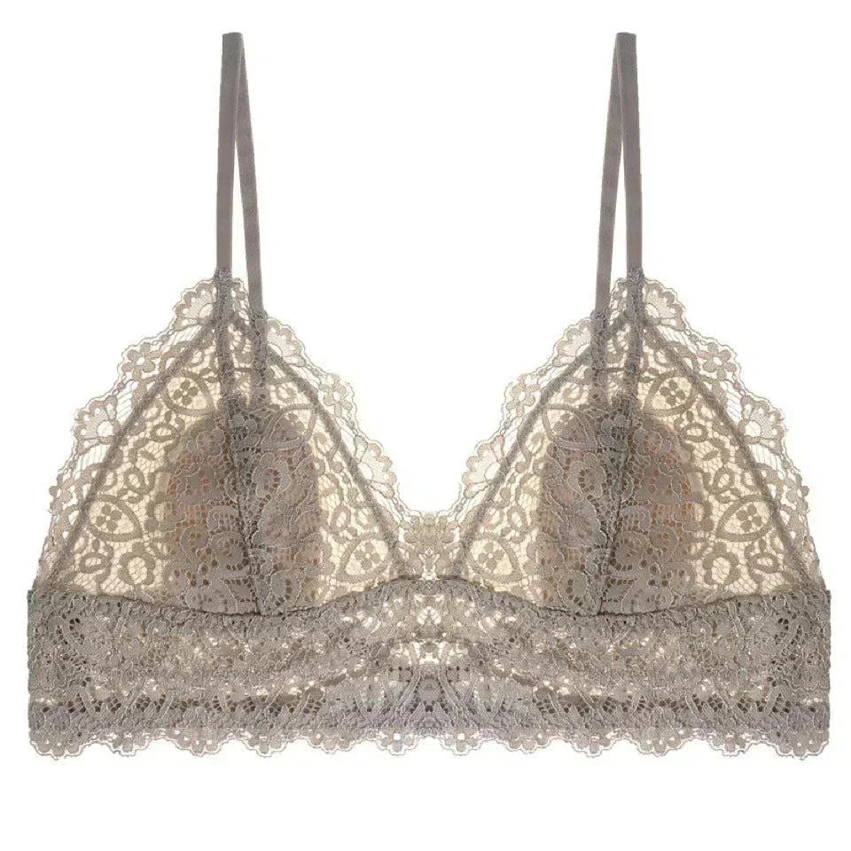 Avelia – Koronkowe ramiączka – Bralette-15216277684549-Róża Kwiatowa