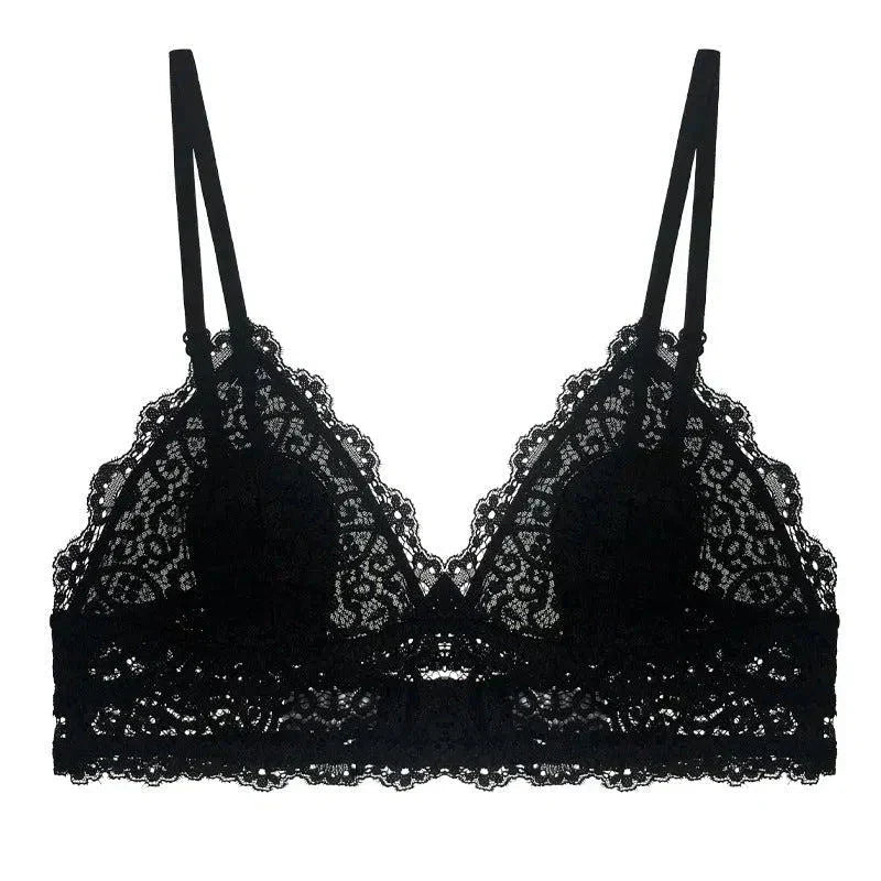 Avelia – Koronkowe ramiączka – Bralette-15216277684549-Róża Kwiatowa
