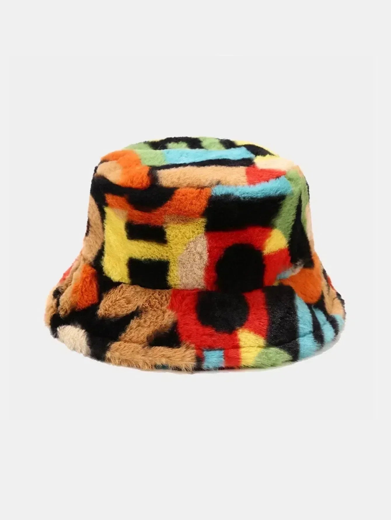 Marizia – Intensywny plusz – Kapelusz bucket-15216234987845-Róża Kwiatowa
