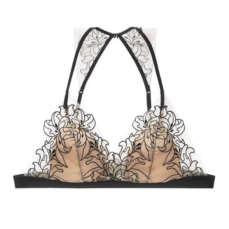 Oriana – Koronkowy halter – Zestaw bielizny-15216272048453-Róża Kwiatowa