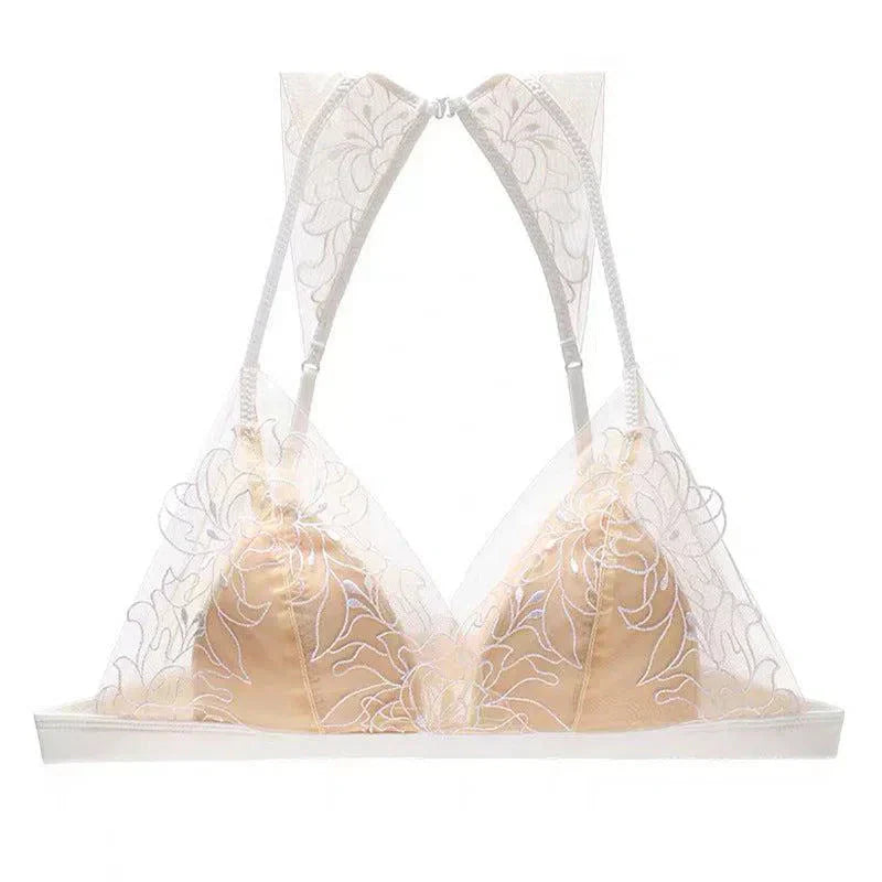 Oriana – Koronkowy halter – Zestaw bielizny-15216272048453-Róża Kwiatowa