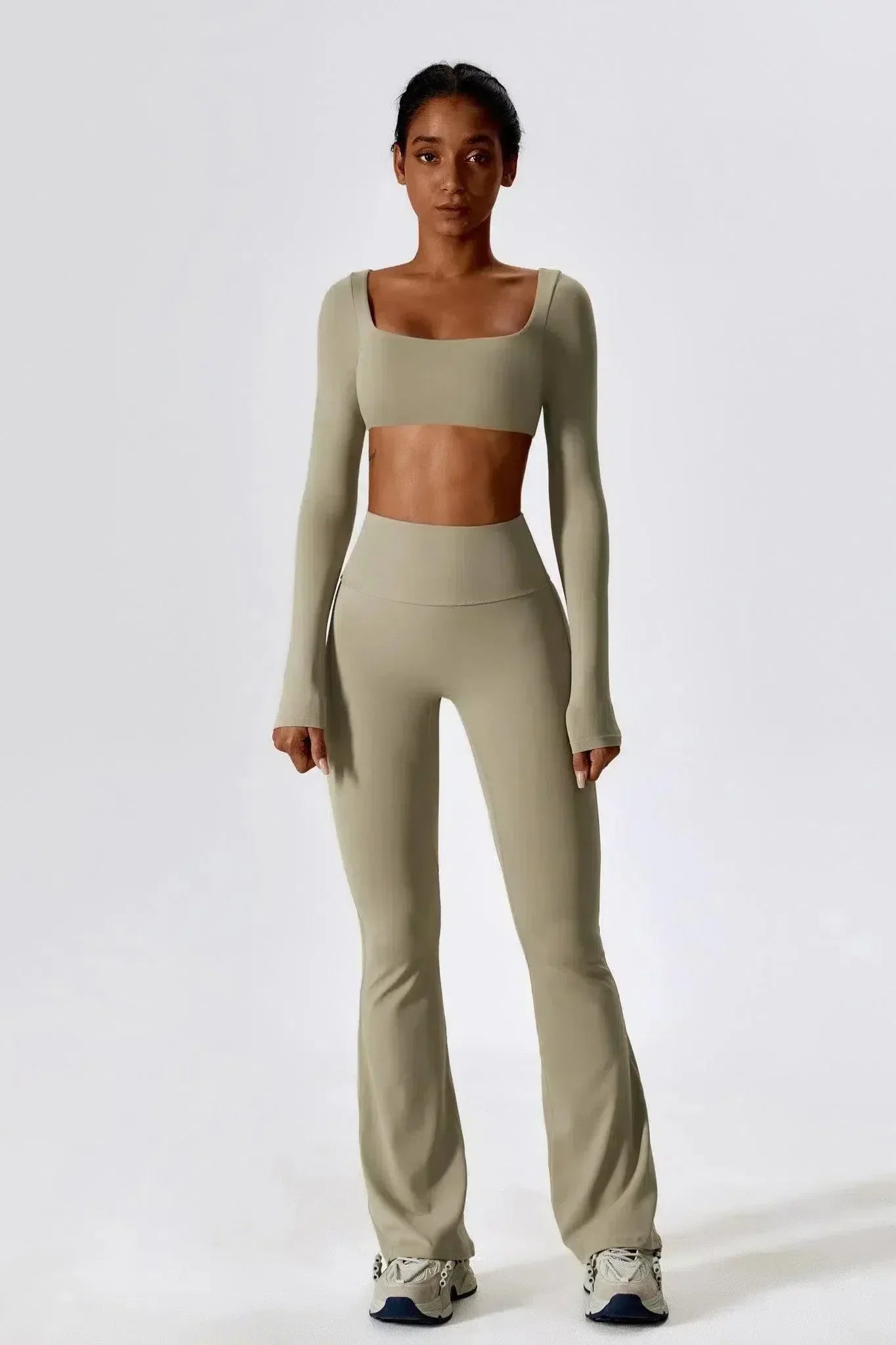 Priya – Wysoki stan – Rozkloszowane legginsy-15216381722949-Róża Kwiatowa