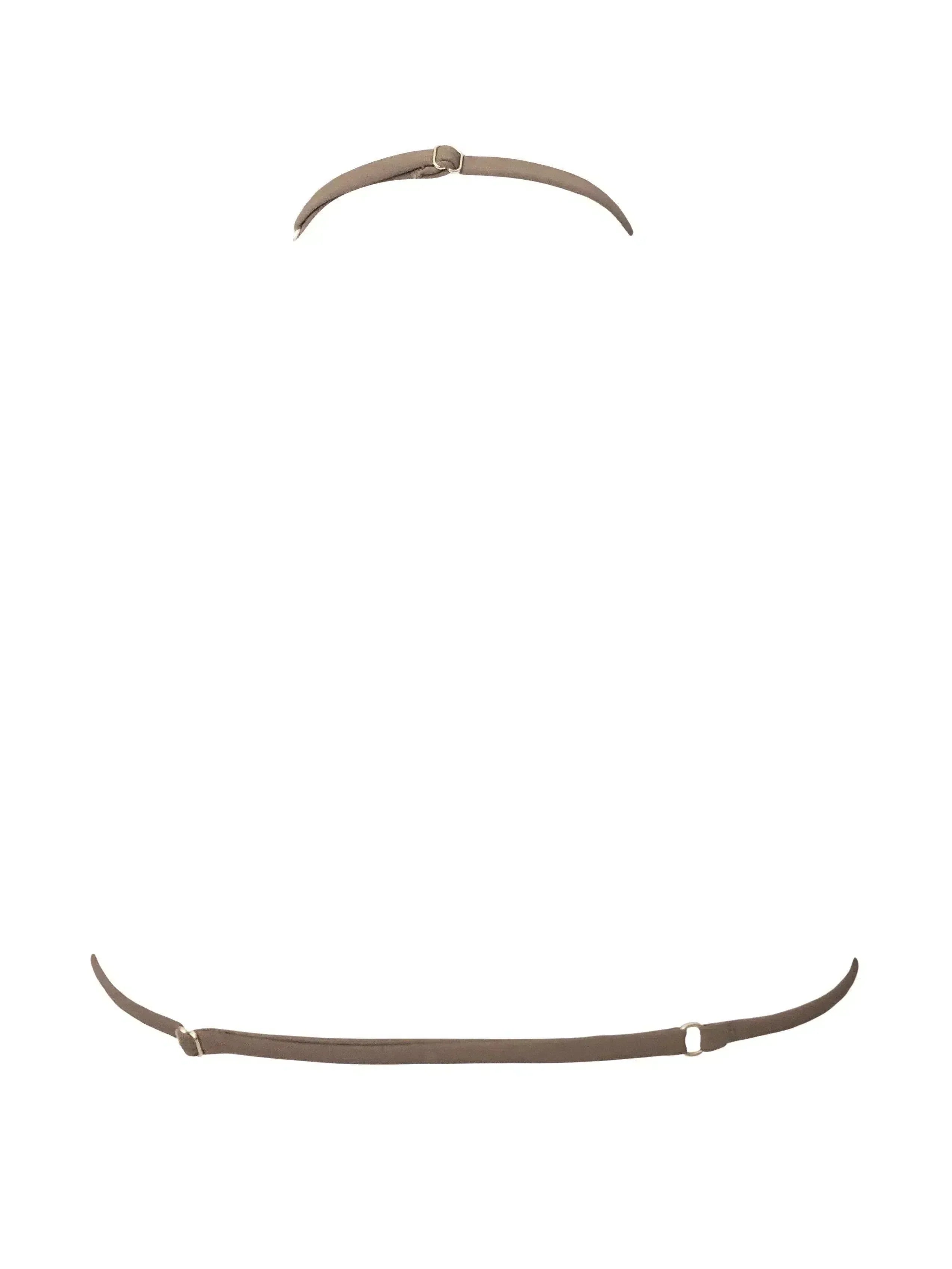 Seanna – Złote okucia – Góra bikini w kolorze toastowym-15216323789125-Róża Kwiatowa
