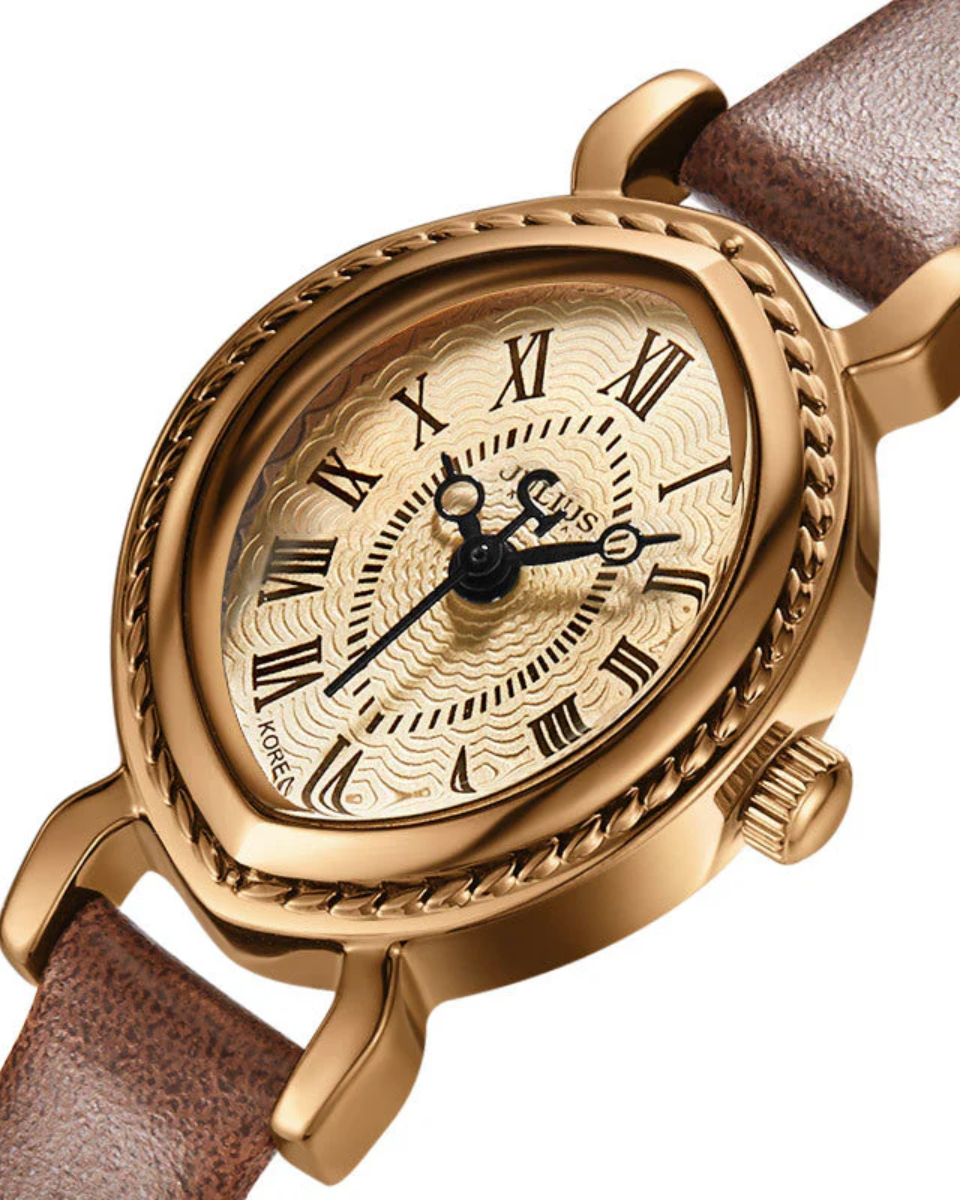 Tempora – Detal rzymskich cyfr – Zegarek vintage-15216225485125-Róża Kwiatowa